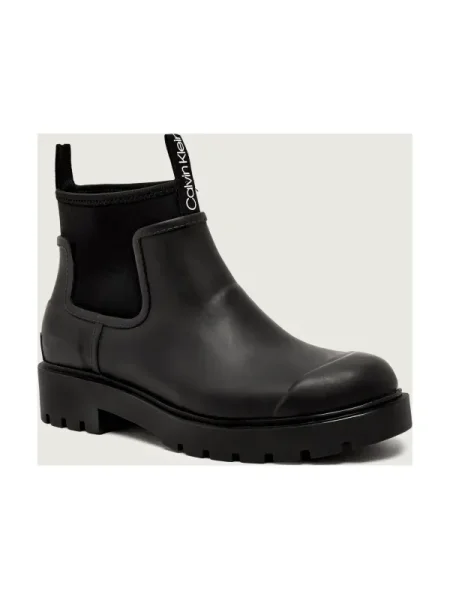 Calvin Klein bokacsizma COMBAT RAIN BOOT fekete