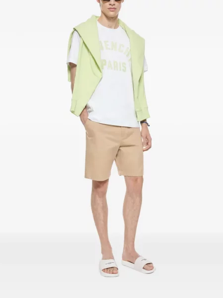 Tricou Givenchy cu broderie alb