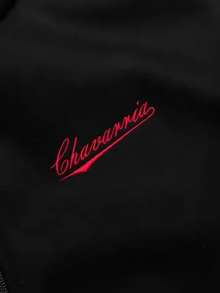 Hanorac Willy Chavarria cu broderie negru
