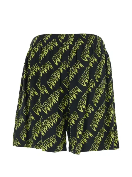 Pantaloni scurți Balenciaga cu imagine negru