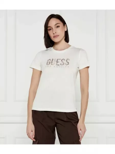 Guess Tricou alb