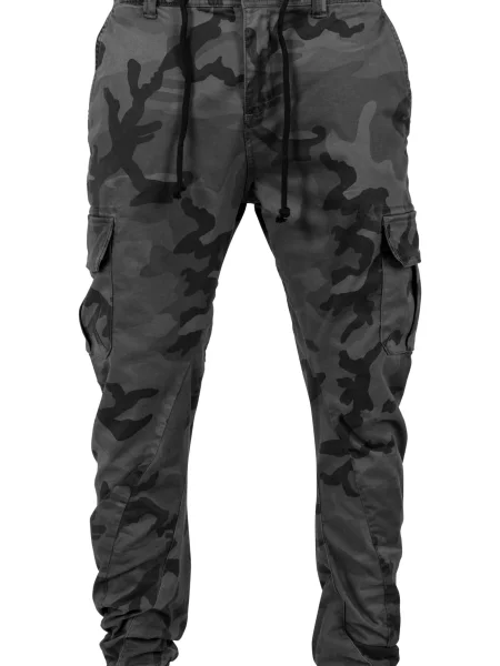 Urban Classics Kargo hlače Camo Cargo Jogging Pants siva