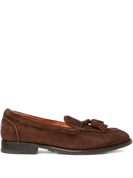 Pantofi loafer Ralph Lauren Purple Label din piele de căprioară violet