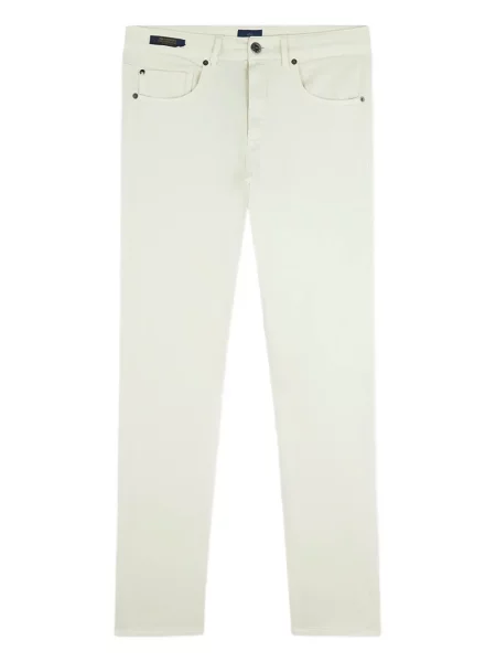 Pantaloni Paul & Shark cu 5 buzunare alb