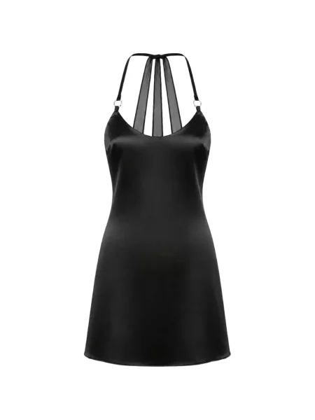 Rochie mini Ow Collection din satin negru