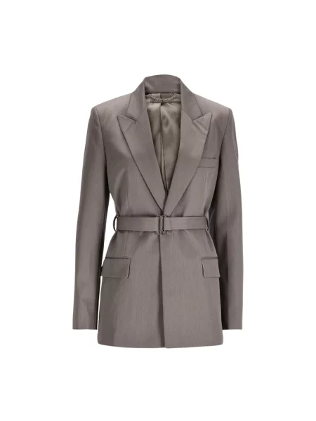 Marynarka Victoria Beckham wełniana zielona