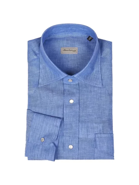Риза Sartorio Napoli синьо