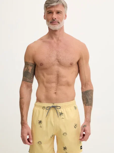 Rip Curl pantaloni scurți de baie pentru bărbați SESSIONS VOLLEY galben