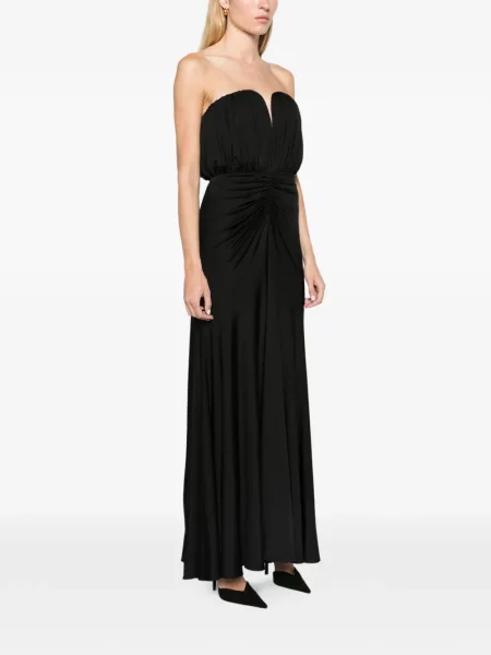 Rochie maxi Self-portrait din jerseu negru
