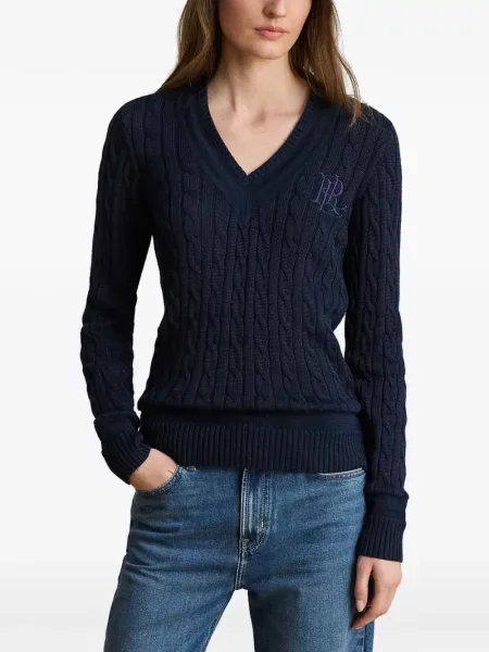 Džemper Lauren Ralph Lauren s vezom plava