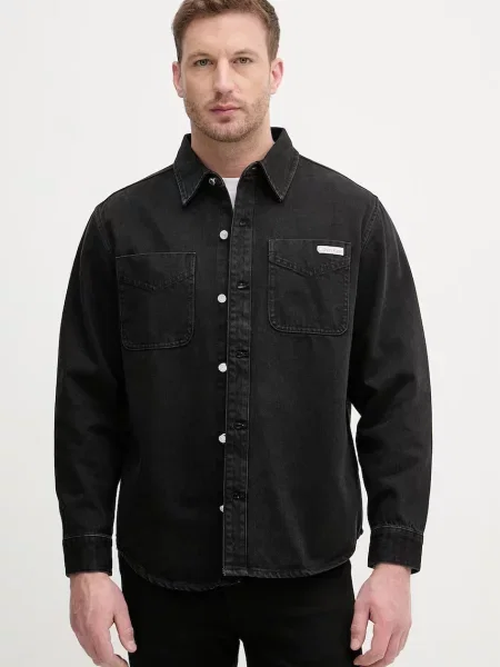 Calvin Klein Jeans Geacă de blug negru