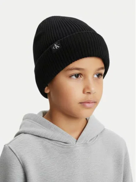 Kepurė Calvin Klein Jeans Monogram Juoda balta