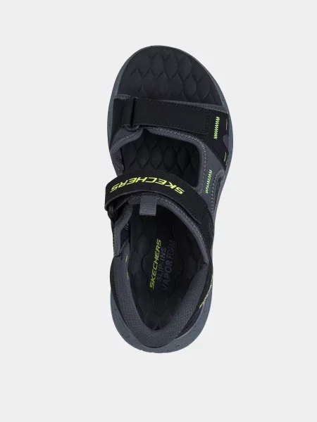Кожаные сандалии Skechers черные