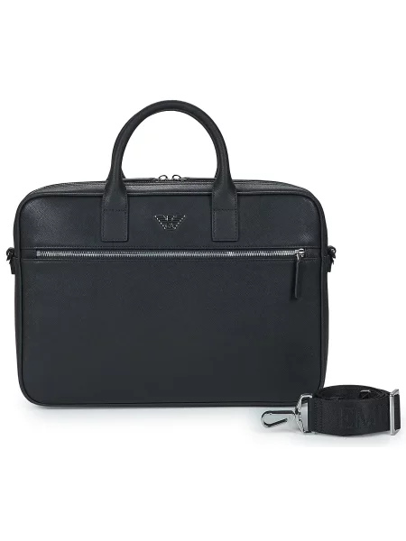 Taška na notebook Emporio Armani černá