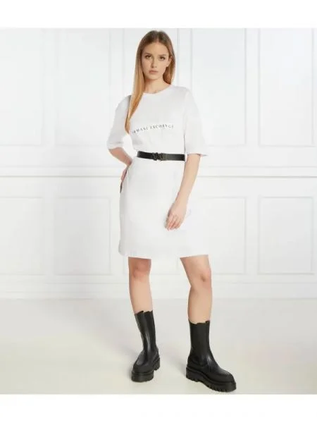 Armani Exchange Rochie alb
