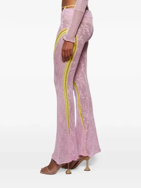 Pantaloni Roberta Einer cu model floral roz