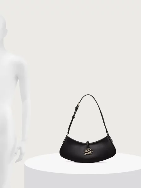 Кожаная сумка Karl Lagerfeld с лого