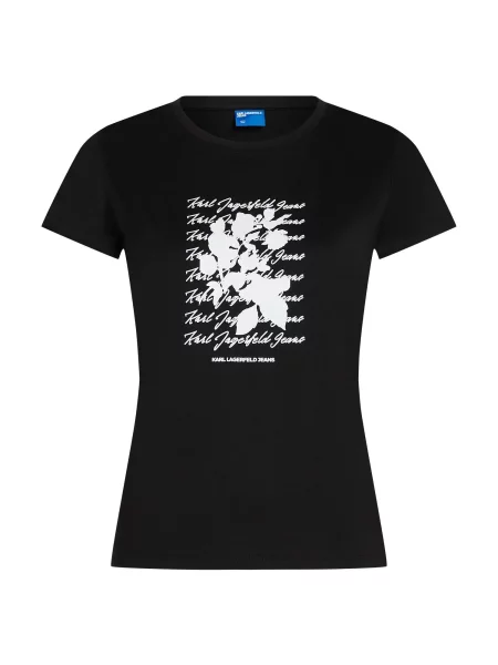 KARL LAGERFELD JEANS Tricou negru alb