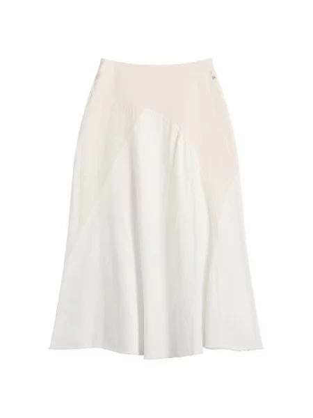Spódnica rozkloszowana Kijun dzwony biała
