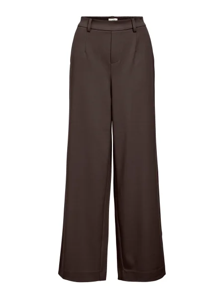 OBJECT Pantaloni eleganți OBJLisa ciocolatiu