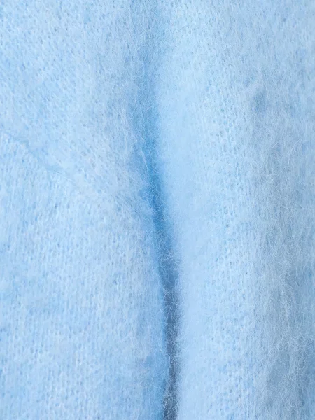 Calvin Klein Jeans Svetr S Alpakou tmavě modrá bílá