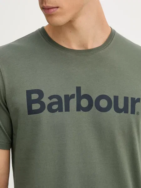 Футболка Barbour с принтом черная