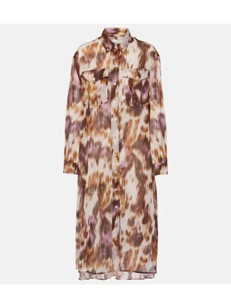 Rochie tip cămașă Marant Etoile cu imagine de costum