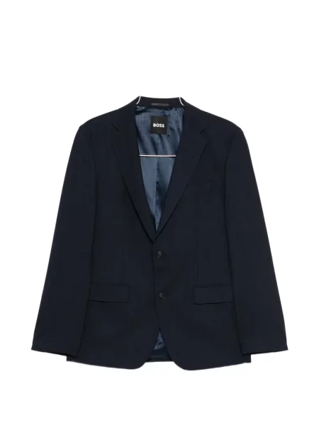 Garnitur Boss z klapą niebieski