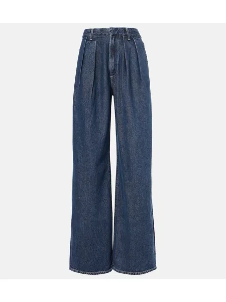 Široke kavbojke Citizens Of Humanity z visokim pasom modra