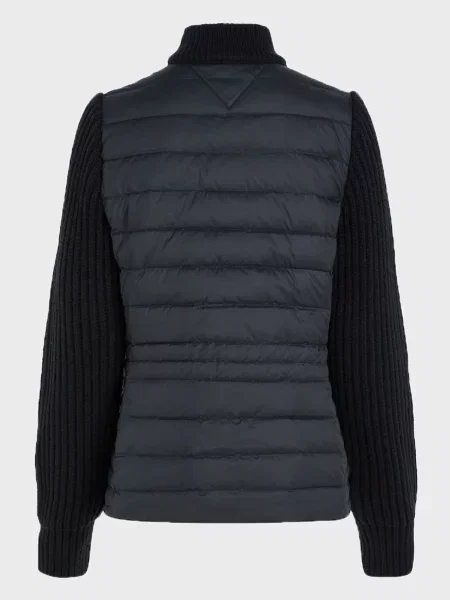 Трикотажний пуховик Tommy Hilfiger чорний