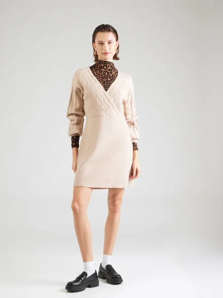 ABOUT YOU Rochie tricotat Camilla ecru