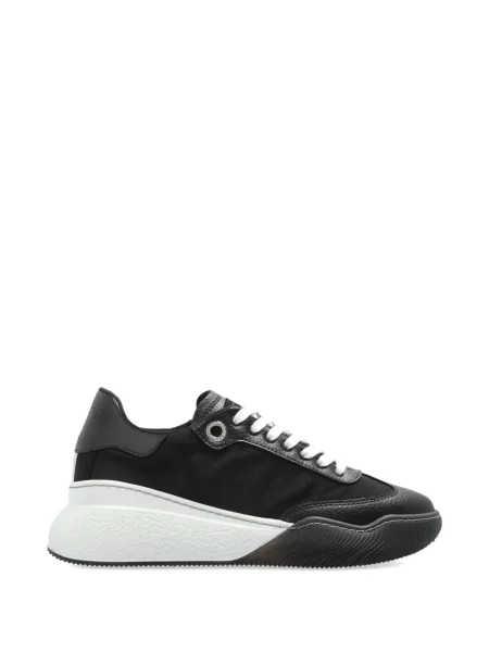 Sneakerși Stella Mccartney cu șireturi cu platformă din dantelă negru