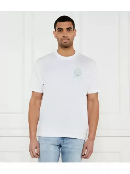 Guess Jeans Tricou | Oversize fit alb