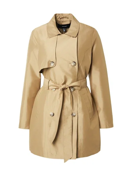 VERO MODA Palton de primăvară-toamnă VMGella cappuccino maro