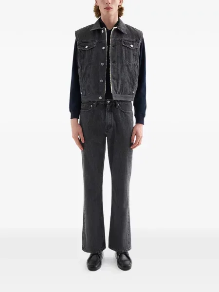 Ușor pantaloni Jil Sander evazate gri