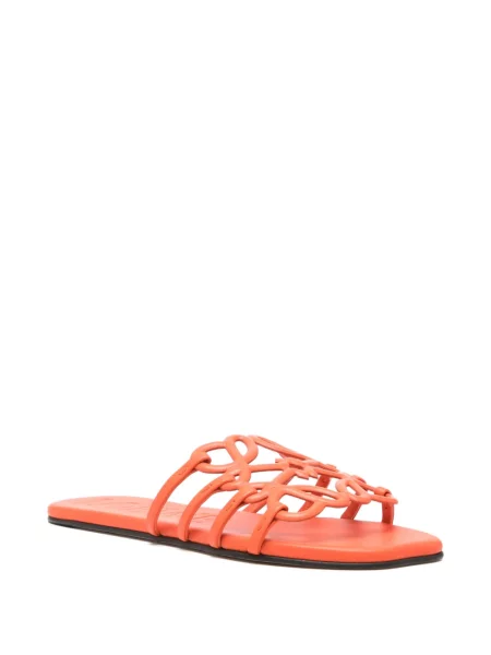 Sandale Loewe din piele portocaliu