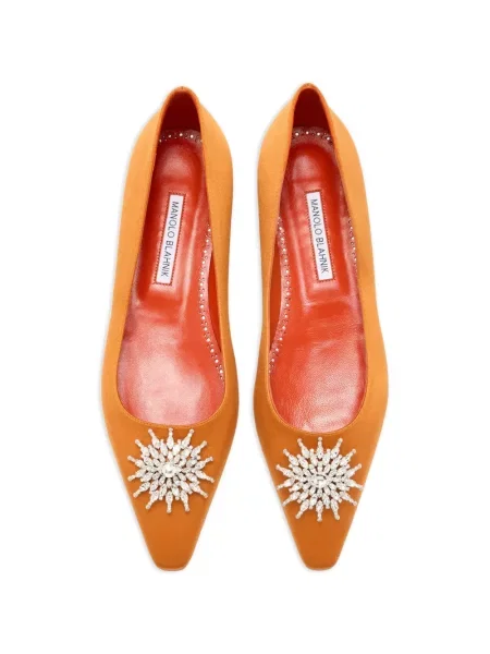 Balerini Manolo Blahnik portocaliu