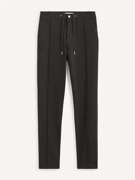 Pantaloni Celio casual negru