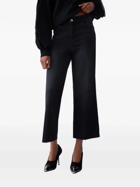 Decupat pantaloni Liu Jo evazate negru