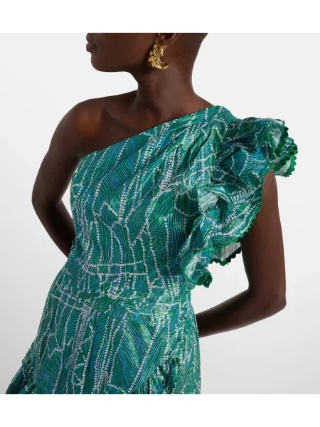 Rochie Poupette St Barth cu imagine verde