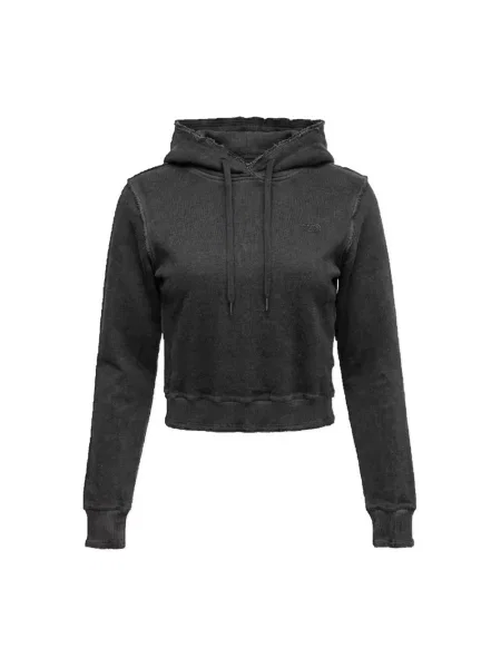 Bluza z kapturem Diesel z kapturem szara