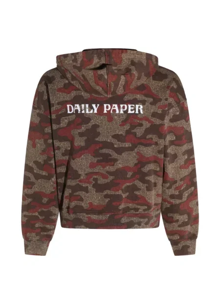 Mikina s kapucňou Daily Paper hnedá