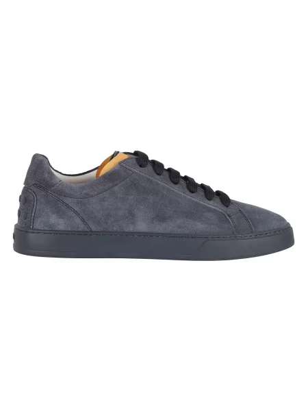 Sneakersy Tod's sznurowane skórzane niebieskie