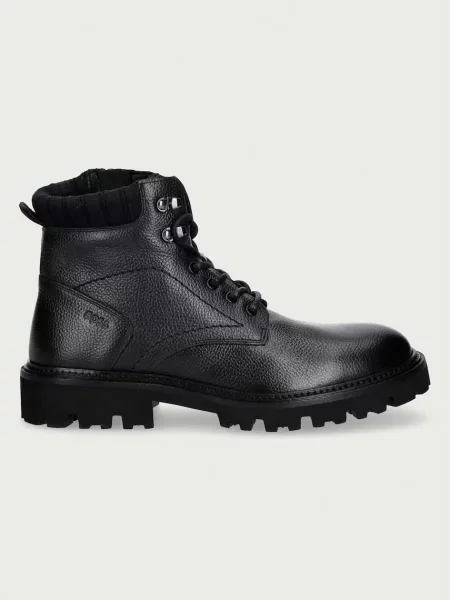 Botine Boss din piele negru