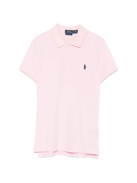 Tricou polo Polo Ralph Lauren cu broderie roz