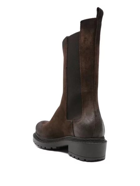 Botine Metisse din piele de căprioară maro