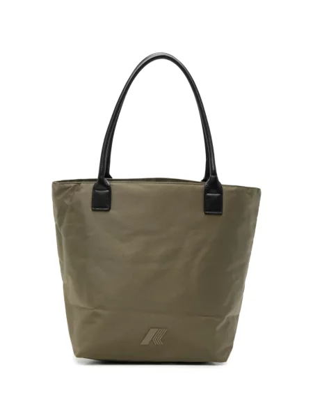 Geantă shopper K-way cu imagine verde