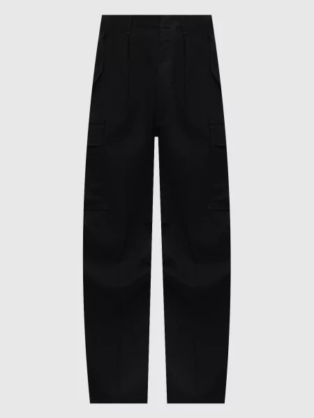Шерстяные брюки карго Tom Ford черные