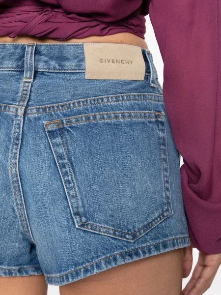 Pantaloni scurți din denim Givenchy albastru