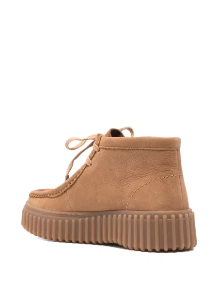 Sneakerși Clarks din piele de căprioară maro